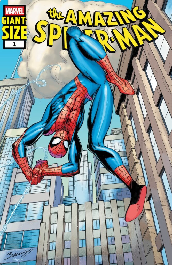 Homem-Aranha em capa de Giant-Size Amazing Spider-Man #1