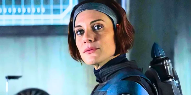Katee Sackhoff interpretando Bo-Katan em The Mandalorian