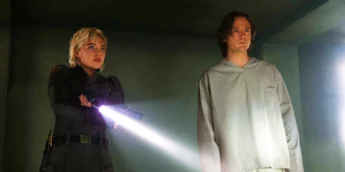 Florence Pugh e Lewis Pullman em Thunderbolts*