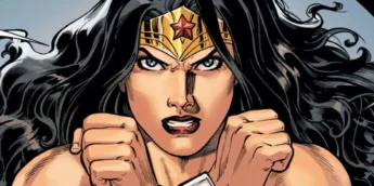 Mulher-Maravilha se defendendo com seus braceletes