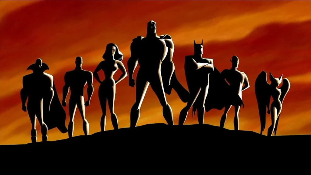 Abertura da série animada da Liga da Justiça