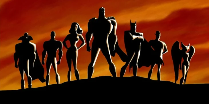 Abertura da série animada da Liga da Justiça