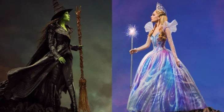 Elphaba e Glinda no filme Wicked For Good