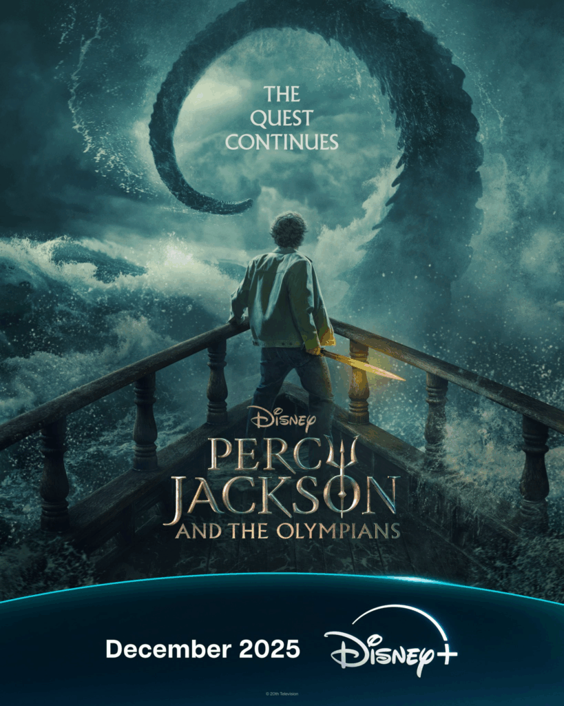 Percy Jackson luta contra criatura marinha no pôster da 3ª temporada