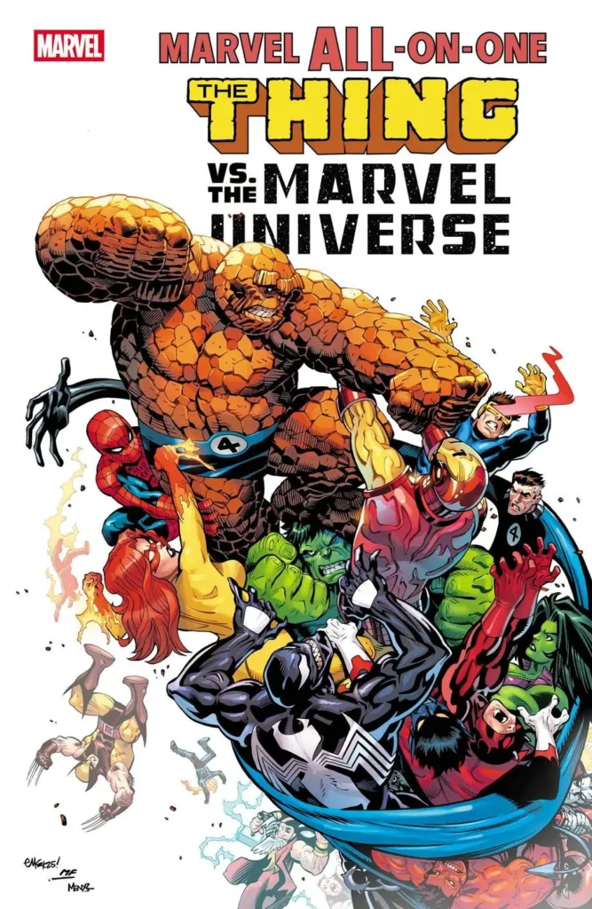 Capa de Marvel-All-In-One com Coisa