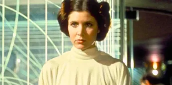 Princesa Leia na base Yavin, em Star Wars Uma Nova Esperança