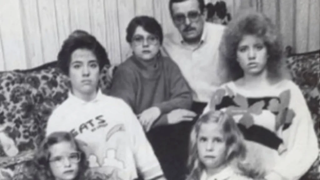 Família Smurl em sua residência na Pensilvânia em 1986