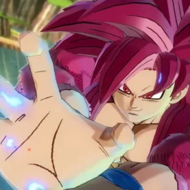 Goku Super Saiyajin 4, de Dragon Ball Daima, no jogo Dragon Ball Xenoverse 2