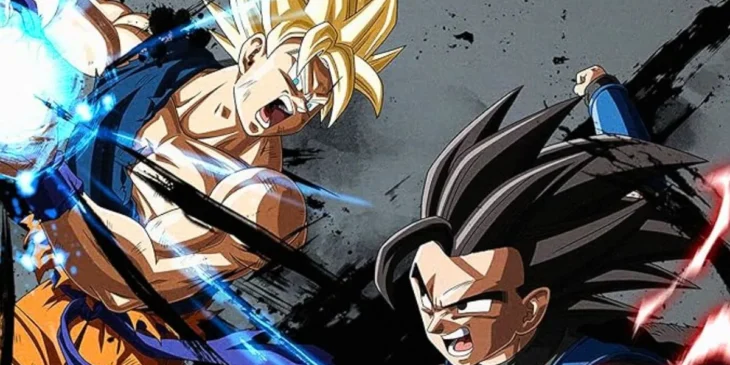 Goku e Vegeta em Dragon Ball Legends