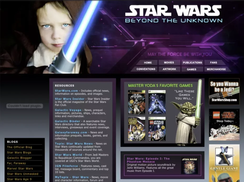 Site de Star Wars usado pela CIA