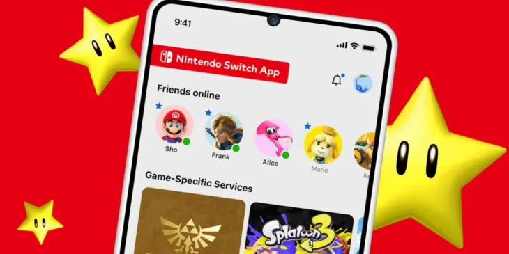 App Nintendo Switch atualizações