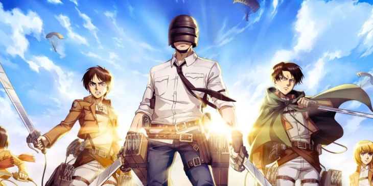Colaboração entre PUBG MOBILE e Attack on Titan