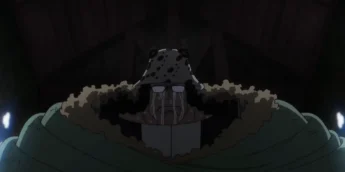 Kuma emocionado em cena do Episódio 1.132 de One Piece