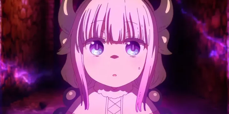 Kanna Kamui em cena do filme Miss Kobayashi's Dragon Maid: A Lonely Dragon Wants to be Loved
