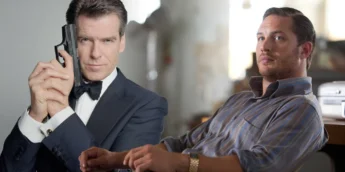 Pierce Brosnan como James Bond e Tom Hardy
