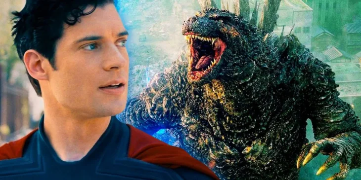 Superman e Godzilla Minus One