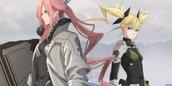 Irmãs Sagan e Kikoru Shinomiya em imagem do jogo Kaiju No. 8 THE GAME