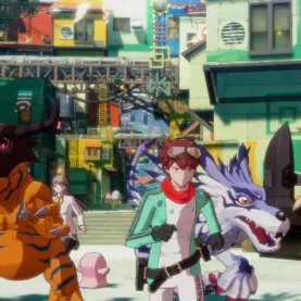 Cena do jogo Digimon Story: Time Stranger