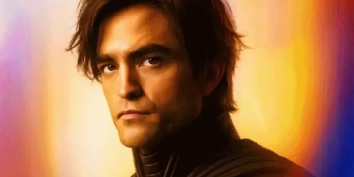 Batman de Robert Pattinson no estilo dos pôsteres individuais de Superman