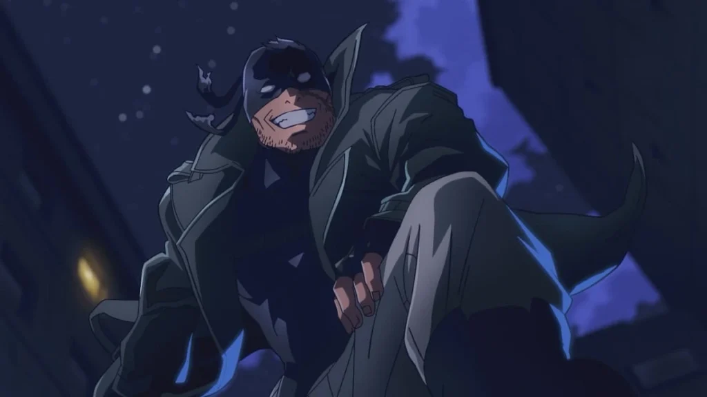 Knuckleduster como vigilante em cena do Episódio 10 de My Hero Academia: Vigilantes