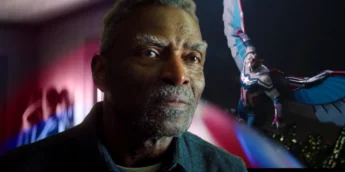 Carl Lumbly e Anthony Mackie como Capitão América