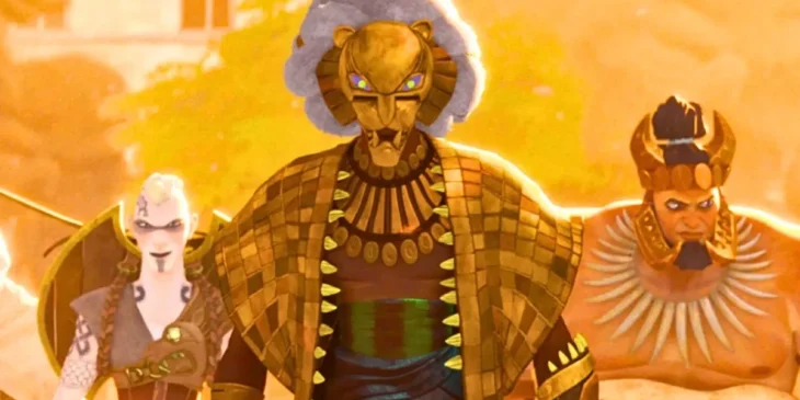Antigos guerreiros Wakandanos em Eyes of Wakanda