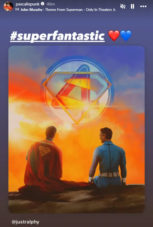 Arte de Quarteto Fantástico e Superman