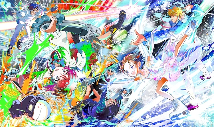 Arte com crossover de Gundam GQuuuuuuX e Medalist, ilustrada por Tsurumaikada