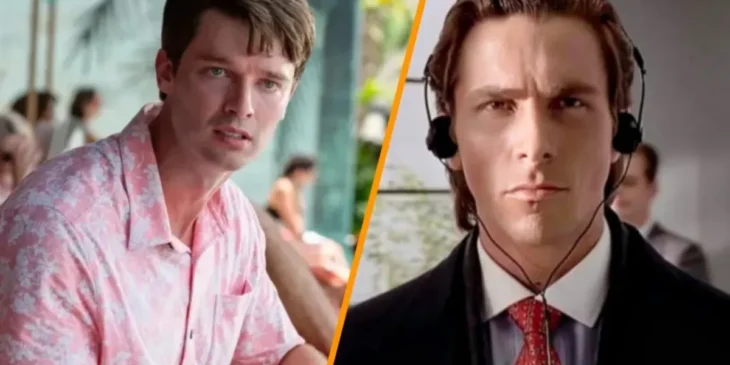 Patrick Schwarzenegger e Christian Bale em Psicopata Americano