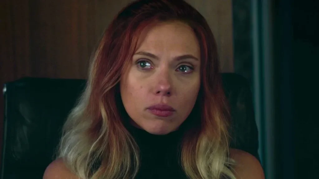 Scarlett Johansson como Viúva Negra em Vingadores Ultimato