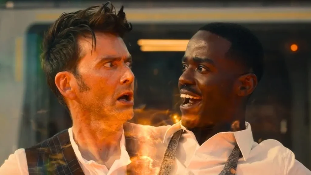 David Tennant e Ncuti Gatwa em Doctor Who