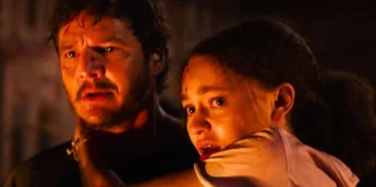 Nico Parker e Pedro Pascal em The Last of Us