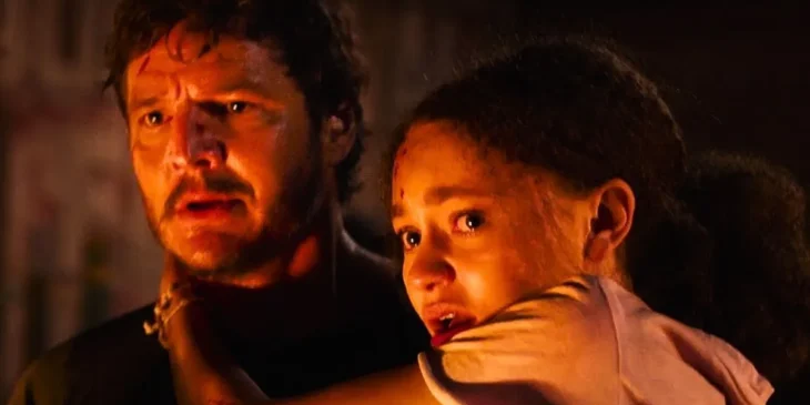 Nico Parker e Pedro Pascal em The Last of Us