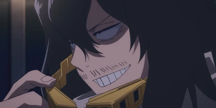 Aizawa em cena do Episódio 11 de My Hero Academia: Vigilantes