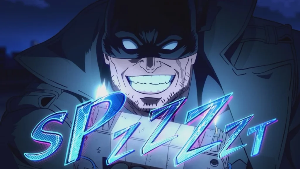 Knuckleduster em ação em cena do Episódio 11 de My Hero Academia: Vigilantes
