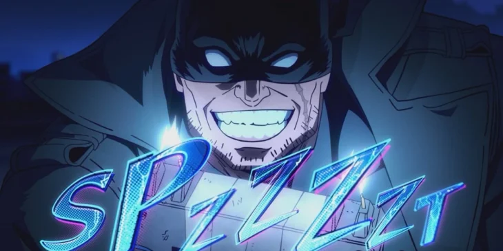 Knuckleduster em ação em cena do Episódio 11 de My Hero Academia: Vigilantes
