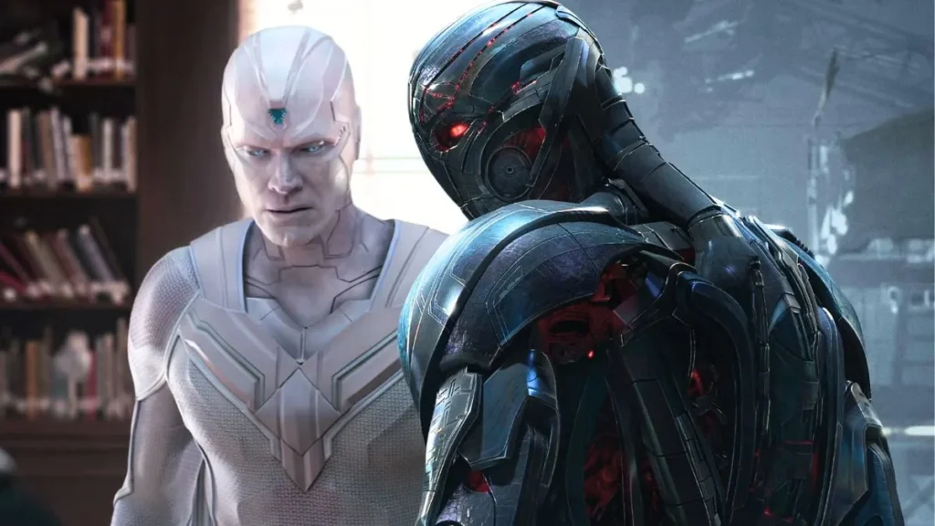 Visão Branco e Ultron em Vision Quest