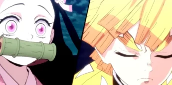 Nezuko e Zenitsu em Demon Slayer: The Hinokami Chronicles 2