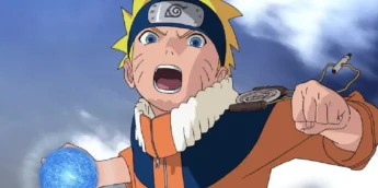 Naruto Uzumaki (fase clássica) lança um Rasengan