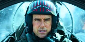 Tom Cruise pilotando nave na franquia Top Gun