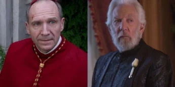 Ralph Fiennes e Presidente Snow, da franquia Jogos Vorazes