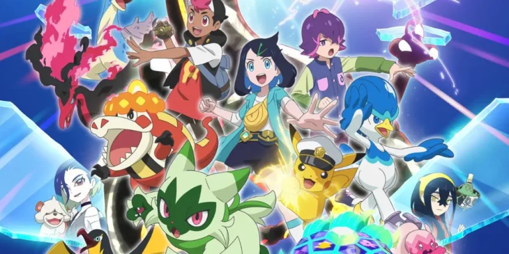 Pôster oficial de Pokémon: Horizontes - Temporada 2 - A Busca por Laqua