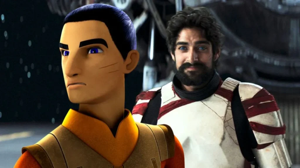 Visual de Ezra Bridger em Star Wars Rebels e na série Ahsoka