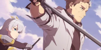 Pôster oficial do anime De Caipira a Mestre Espadachim
