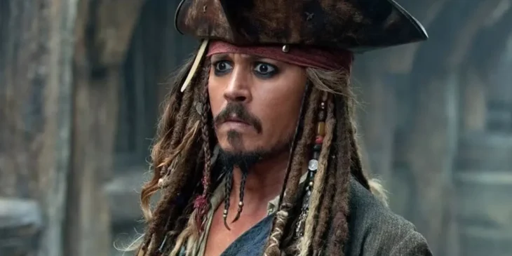 Johnny Depp em Piratas do Caribe