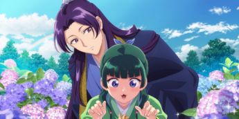 Jinshi e Maomao em arte promocional de Diários de uma Apotecária