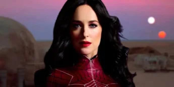 Dakota Johnson em cenário de Star Wars