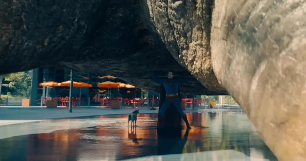Superman salvando cachorro