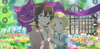 Alice, Rise e Gato de Cheshire em cena do filme em anime Dive in Wonderland