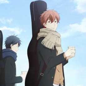 Mafuyu Sato e Ritsuka Uenoyama em pôster ofiical do filme Given: To the Sea